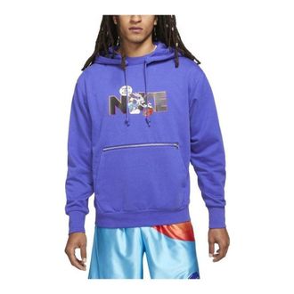 Nike Dri-FIT Standard Issue x Space Jam: A New Legacy Mens Basketball Pullover Hoodie Light Concord DJ3889-471