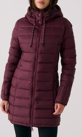 Lole Claudia Hooded Packable Down Jacket in Dark Cherry at Nordstrom Rack, Size X-Small