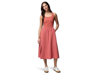 Columbia Pinetown Canyon Rib Dress Womens Dress Washed Red : 2XL, Elastane/Nylon