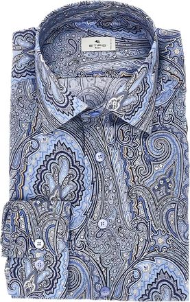 Etro Overhemd met paisley-print - Blauw