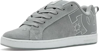 DC Court Graffik SD Womens Shoes Grey/Silver : 10.5 B - Medium, Leather