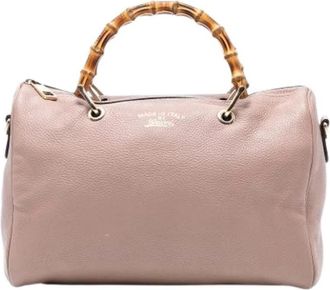 Gucci Pre-owned Vintage Handtas - Dames - Vintage Handtas - Roze - ONE Size - Leer - Vintage