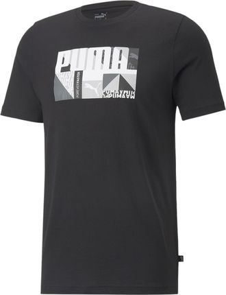 Puma T-Shirt Brand Model Monogram Graphic Tee Black