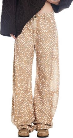 Lioness Horseshoe Jeans in Bambi at Nordstrom, Size X-Large