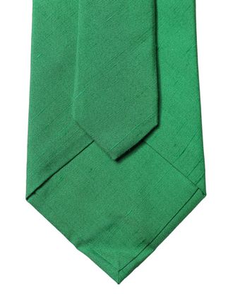 Dolce & Gabbana Silk-Cotton Blend Necktie - Green