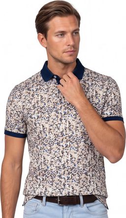 Baileys katoenen Baileys polo beige geprint
