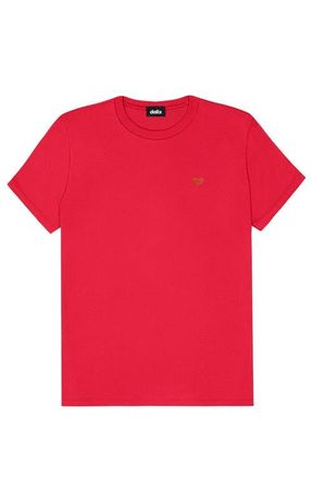 Dalix Womens Pixel Heart Jersey Relaxed Tee in Red at Nordstrom, Size Xx-Large