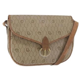 Dior Pre-owned Cross Body Bags, female, Beige, Size: ONE SIZE Pre-owned Plastic Shoulder Bag