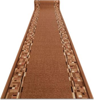 RugsX Alfombra De Pasillo Con Refuerzo De Goma Bombay Beige Oscuro 100cm Beige 100x870 Cm