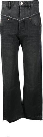 Isabel Marant Straight-Leg Grey Jeans with Classic Five-Pocket Design