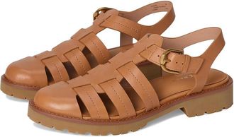 Cole Haan Tatiana Fisherman Sandals Womens Wedge Shoes Biscuit Leather : 5.5 B - Medium