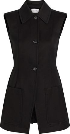 Sportmax Sleeveless Cotton-blend Mini Blazer Dress - Black - 12 (UK12 / M)