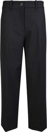 Nine In The Morning Zwarte Broek voor Vrouwen - Dames - Straight fit broeken - Zwart - W28 - Broeken