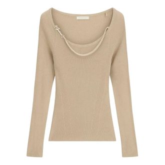Guess Dames, Truien, Beige, Maat: XS