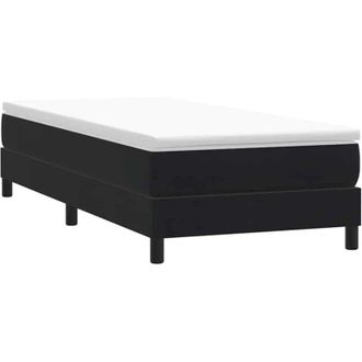 vidaXL Letto a Molle senza Materasso Nero 100x220 cm in Velluto vidaXL125838