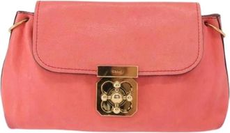 Chlo&eacute; Pre-owned Elsie Crossbody Bag - Dames - Vintage Mini Tas - Roze - ONE Size - Leer - Vintage