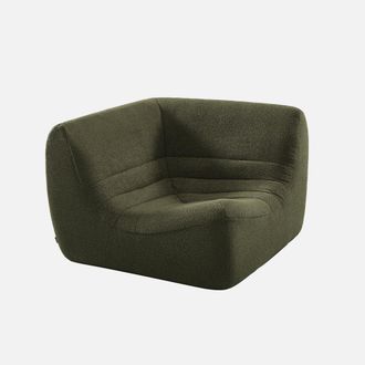 Sweeek Sill&oacute;n Envasado Al Vac&iacute;o Esquinero De Borreguito Texturizado