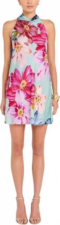 Amanda Uprichard Calypso Mini Dress In Blue Multi