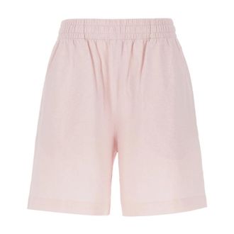 Burberry Katoenen Shorts - Dames - Korte Broeken - Roze - M - Katoen - Korte Broeken