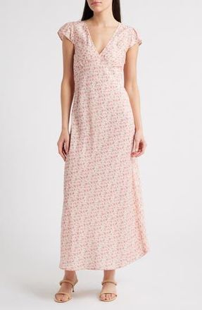 Faithfull The Brand Esson Midi Dress in Sakura Floral at Nordstrom Rack, Size Xx-Large