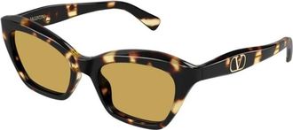 Valentino Cat-eye Zonnebril - Dames - Zonnebrillen - Bruin - 52 MM - Accessoires