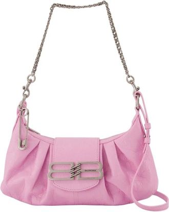 Balenciaga Pamela Schoudertas - Dames - Schoudertassen - Roze - ONE Size - Leer - Tassen