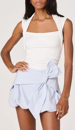 ASTR the Label Tamrah Sleeveless Top in White at Nordstrom, Size Large