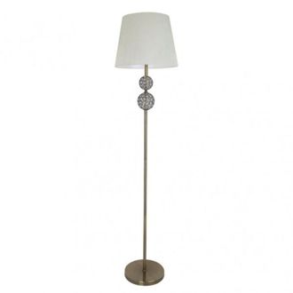 Fabrilamp Pie Salon Bogota 1xe27 Cuero Pantalla Beige 160x38x38 Cm