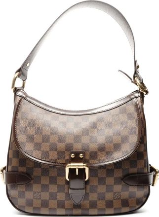 Louis Vuitton 2008 Highbury Damier schoudertas met gesp - Bruin