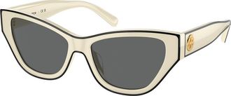 Tory Burch TY7206U 198887 Womens Sunglasses White Size 54