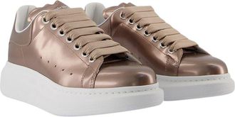 Alexander McQueen Alexander Mcqueen Womens Calfskin Oversized Sneaker (Authentic Pre-Loved)