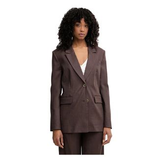 Guess Carla Blazer - Dames - Blazers - Bruin - S - Leer - Jassen