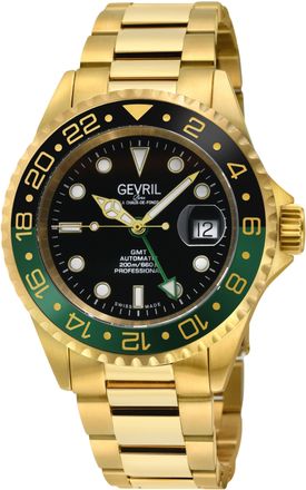 Gevril Group Wall Street GMT 4956A Swiss Automatic Sellita SW330 Watch