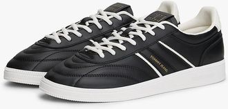 Tommy Hilfiger Mens Tommy Jeans Leather Skater Sneaker - Black - US 7.5 / EU 40