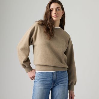 Levi's Everyday Crewneck Sweatshirt - Womens - XS - Brown