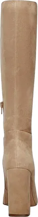 Steve Madden Ally Block-Heel Tall Sand Suede ALLY07S1 Womens