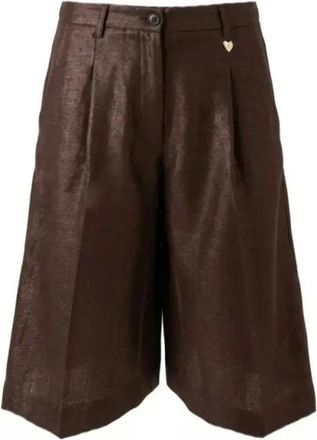 Am&eacute;lie & Am&eacute;lie Mujer, Pantalones cortos, Marr&oacute;n, Talla: XL