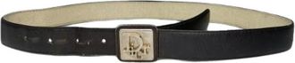Dior Pre-owned Belts, female, Brown, Size: ONE SIZE Pre-owned Vintage Leather Belt