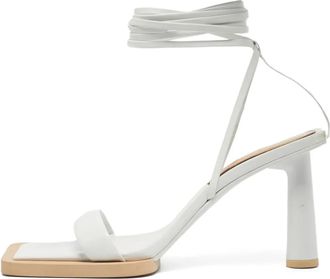 Jacquemus Sandali Les Carr&eacute;s Ronds - Bianco