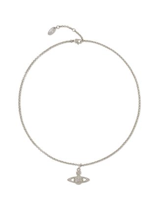 Vivienne Westwood Mini Bas Relief Pendant Necklace with Celestial-Inspired Charm