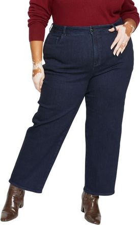 Universal Standard Donna Curve High Waist Straight Leg Jeans in Dark Indigo at Nordstrom, Size 32W