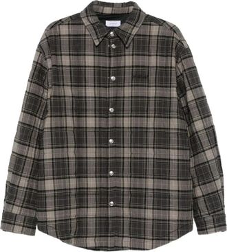 Off-white Spray Arrow Check Padded Overshirt - Heren - Zomerjassen - Veelkleurig - S - Katoen - Jassen