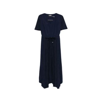 Herno Midi Dresses, female, Blue, Size: S Herno Dresses Blue