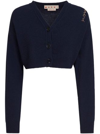 Marni cashmere cardigan - women - Cashmere - 38 - Blue
