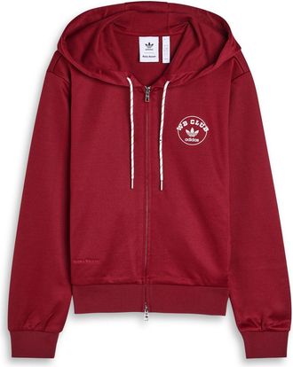 adidas X Wales Bonner Hooded Jersey Sweatshirt - Burgundy - S (UK8-10 / S)