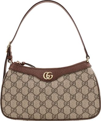Gucci (WMNS) Gucci Ophidia Small Handbag Beige Ebony 735145-KAAAD-8358