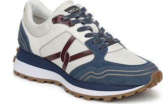 Veronica Beard Valentina Sneaker in Ocean/burgundy Suede at Nordstrom, Size 6.5