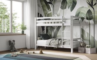 Flair Callisto Shorty Bunk Bed in White | Size: Junior