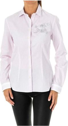 La Martina Heren, Blouses & Shirts, Wit, Maat: M Denim