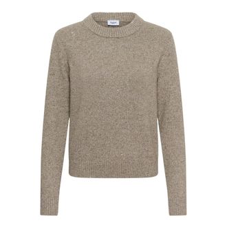 Saint Tropez Jersey de cuello redondo - Knitwear - Mujer - Gris - 2XL